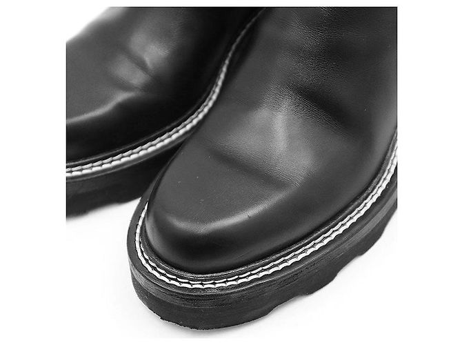 Louis Vuitton LV Bobourg Line Lederstiefel Schwarz - Ansicht 2