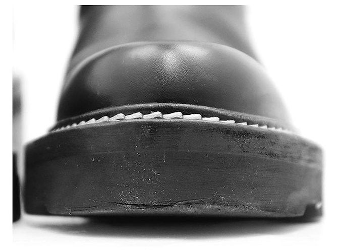 Louis Vuitton LV Bobourg Line Lederstiefel Schwarz - Ansicht 3