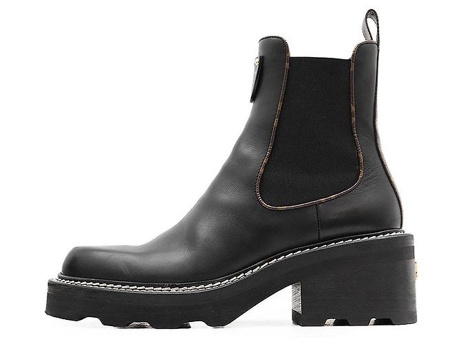 Louis Vuitton LV Bobourg Line Lederstiefel Schwarz - Ansicht 5