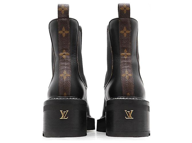 Louis Vuitton LV Bobourg Line Lederstiefel Schwarz - Ansicht 6