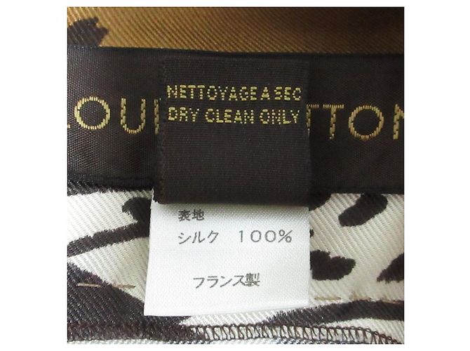 Abito plissé leopardato Louis Vuitton Marrone - vista 10