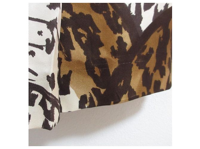 Abito plissé leopardato Louis Vuitton Marrone - vista 13