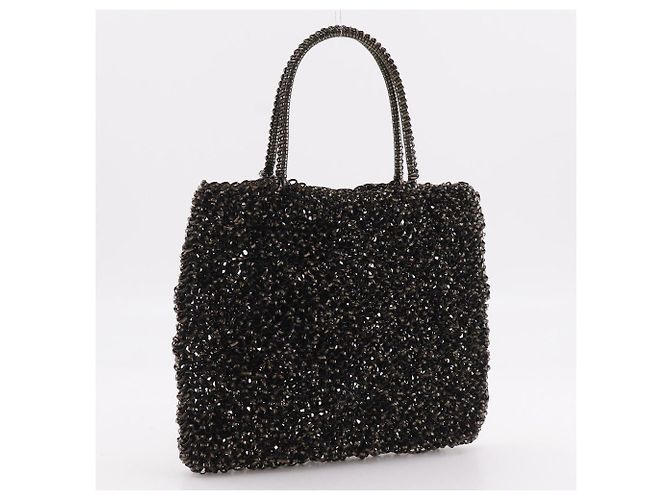 Autre Marque Borsa Anteprima Wire Code Nero - vista 3