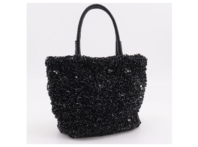 Autre Marque Borsa Anteprima FIORITURA Wire Nero - vista 3