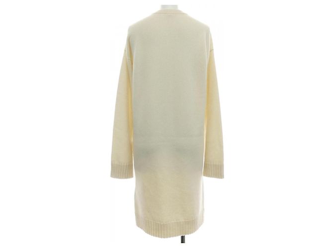 Vestido Hermès 100% Cachemira 36 Blanco - vista 2