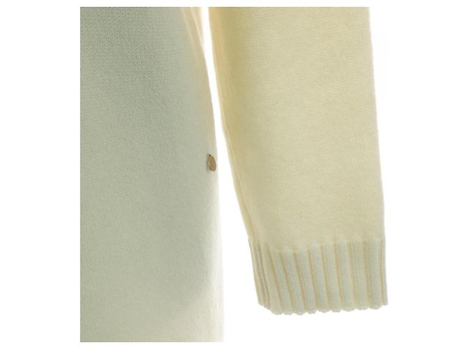 Vestido Hermès 100% Cachemira 36 Blanco - vista 6