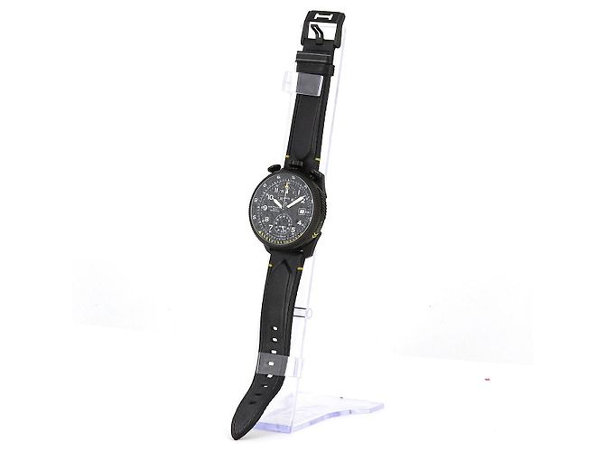 Autre Marque Hamilton Khaki Takeoff Auto Chrono Stainless Steel Automatic Limited Schwarz - Ansicht 2