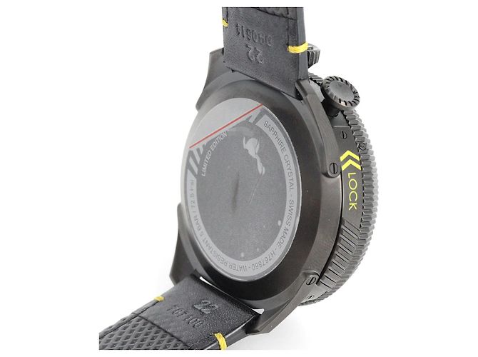 Autre Marque Hamilton Khaki Takeoff Auto Chrono Stainless Steel Automatic Limited Schwarz - Ansicht 6