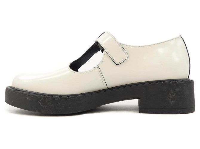 Prada MARY JANE T-STRAP Schuhe Weiß - Ansicht 2