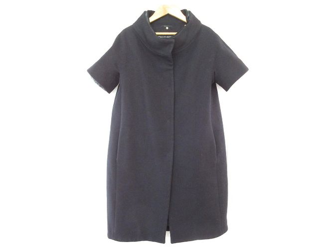 Autre Marque Herno Wool Layered Down Coat Blue Navy blue - view 3