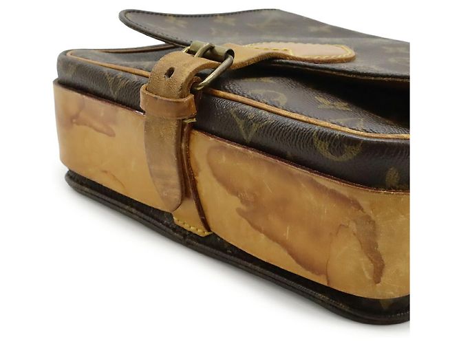 Louis Vuitton Cartouchiere Monogram Schultertasche Braun - Ansicht 3