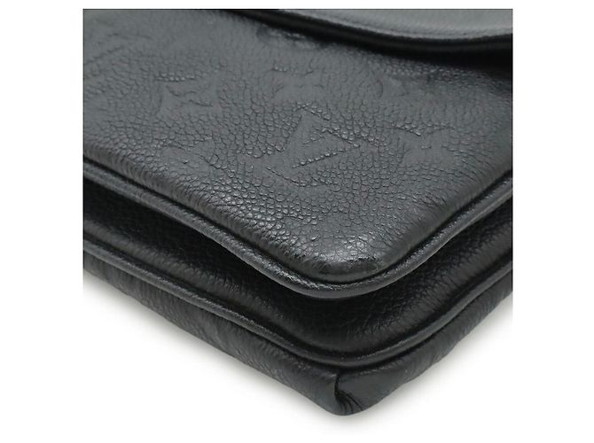 Louis Vuitton Twice Monogram Empreinte 2-Wege Schultertasche Schwarz - Ansicht 3