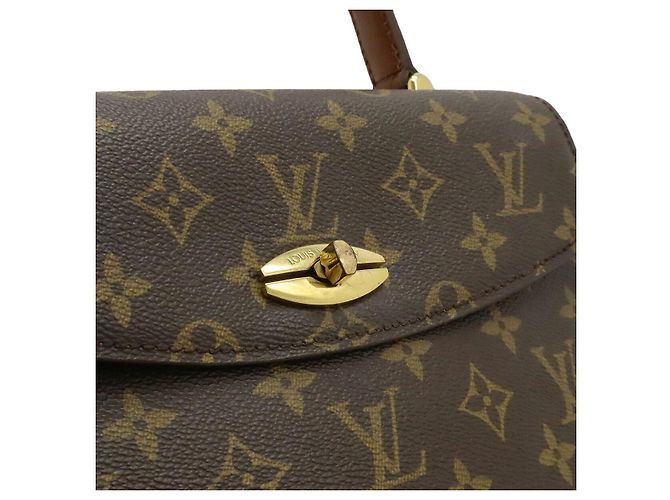 Bolso de mano Louis Vuitton Marzelbe Monogram Castaño - vista 9