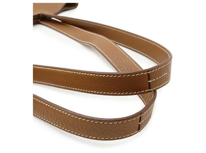Hermès Cabas Selle31 Taurillon Clémence 2way Tote Bag Marrone D'oro - vista 4