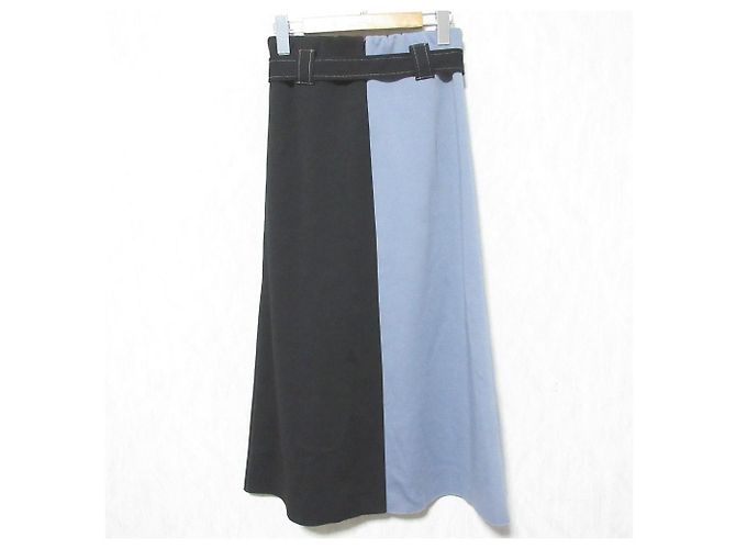 Autre Marque Falda larga con paneles GALLARDAGALANTE Negro Beige - vista 2