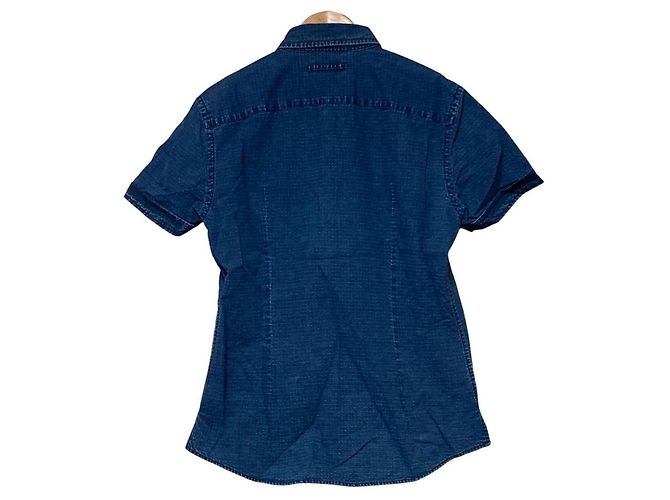 Autre Marque Camisa de denim EPOCA UOMO Azul - vista 3