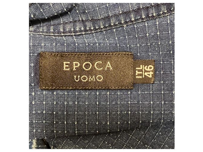 Autre Marque Camisa de denim EPOCA UOMO Azul - vista 4