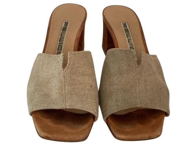 Autre Marque Mule PELLICO in pelle beige - vista 2