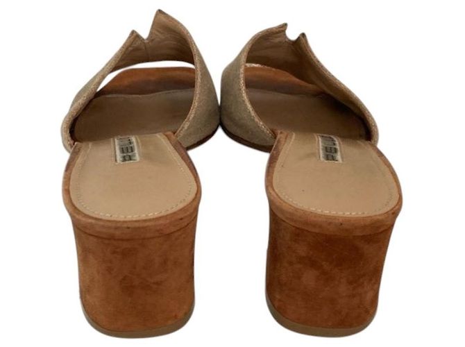 Autre Marque Mule PELLICO in pelle beige - vista 4