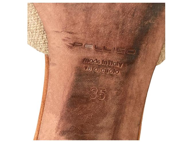 Autre Marque Mule PELLICO in pelle beige - vista 8