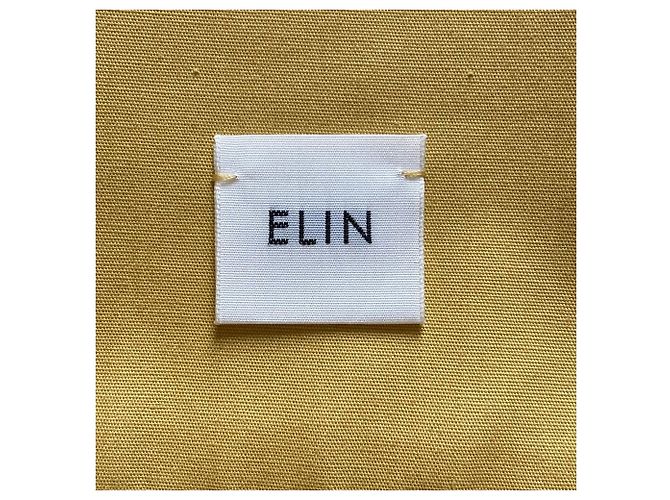 Autre Marque Falda larga ELIN con cinturón lateral Amarillo Mostaza - vista 5