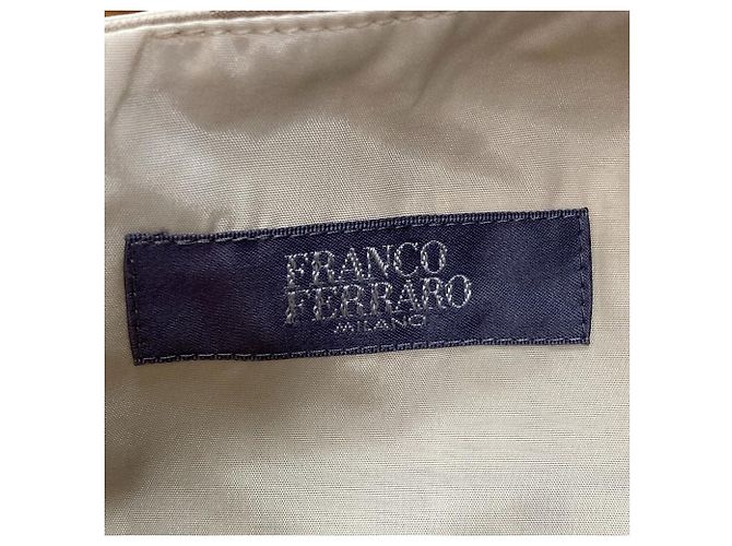 Autre Marque Franco Ferraro ärmelloses Kleid mit Karomuster Beige - Ansicht 4