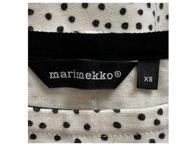 Autre Marque Abito Marimekko VIHMU Nero Bianco - vista 3