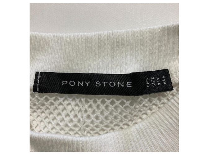 Autre Marque Body de malla PONY STONE Blanco - vista 4