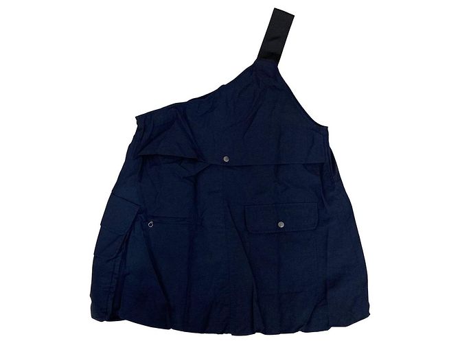 Autre Marque JOURNAL STANDARD YOU LOOK GOOD One Shoulder Vest Blu Blu navy - vista 2