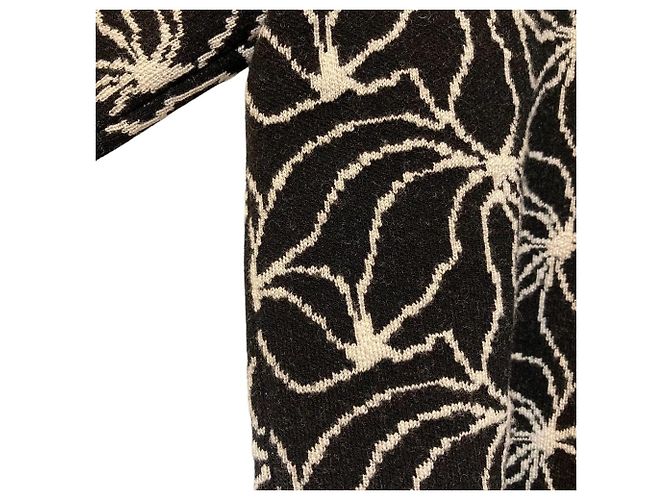 Jersey de lana con estampado abstracto Dries Van Noten Negro - vista 4