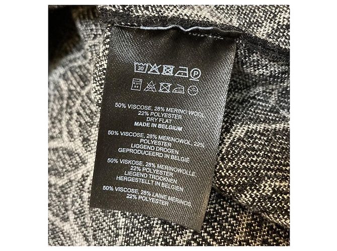 Jersey de lana con estampado abstracto Dries Van Noten Negro - vista 6