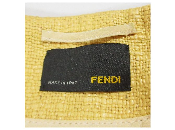 Abrigo sin cuello de manga corta Fendi Beige - vista 8