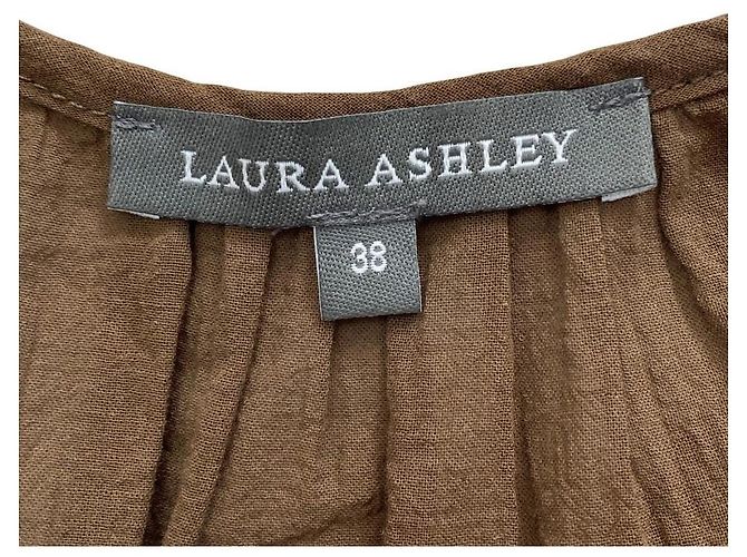 Autre Marque Laura Ashley Rose Embroidery Elongbee Posy Bluse Braun - Ansicht 4