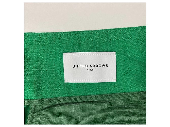 Autre Marque United Arrows Leinenhose Grün - Ansicht 4