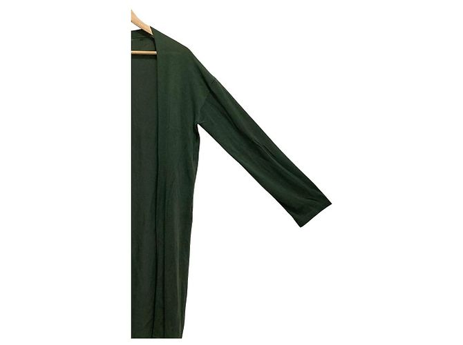 Theory luxe CPUS OWEN JS Long Cardigan Verde - vista 3