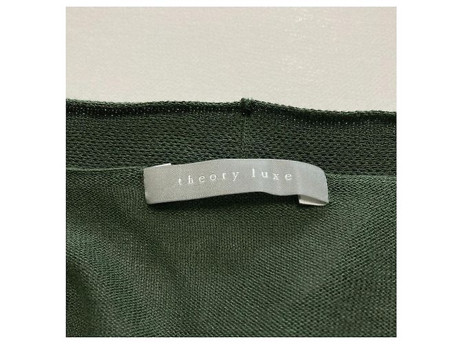 Theory luxe CPUS OWEN JS Long Cardigan Verde - vista 4