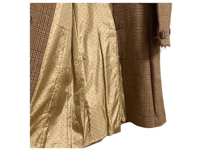 Autre Marque Abrigo largo de lana FANEUIL Beige Camello - vista 5