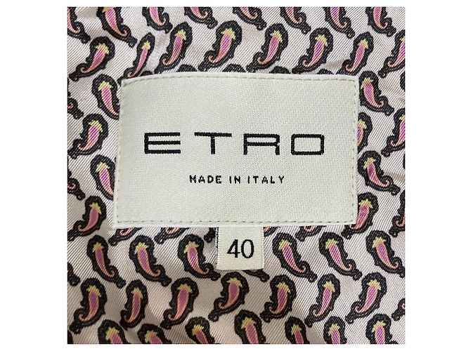 Gabardina con cinturón y forro paisley ETRO Beige - vista 6