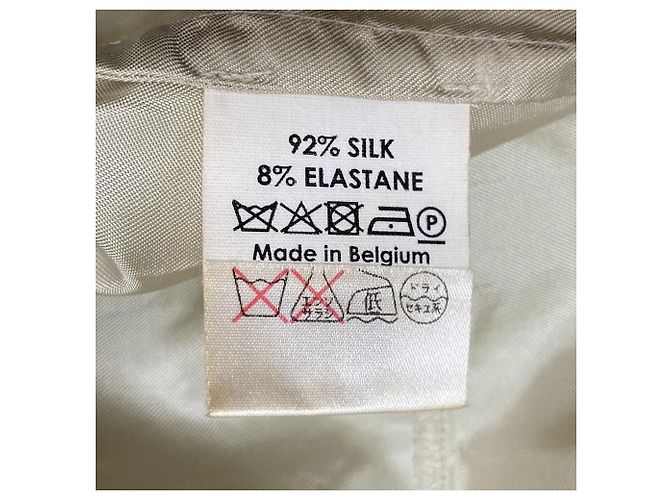 Abito trasparente con ricami floreali Dries Van Noten Multicolore Beige - vista 7