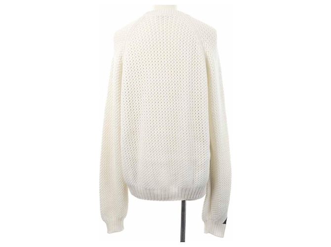 Hermès Maglieria in misto cashmere Hermes Bianco - vista 2