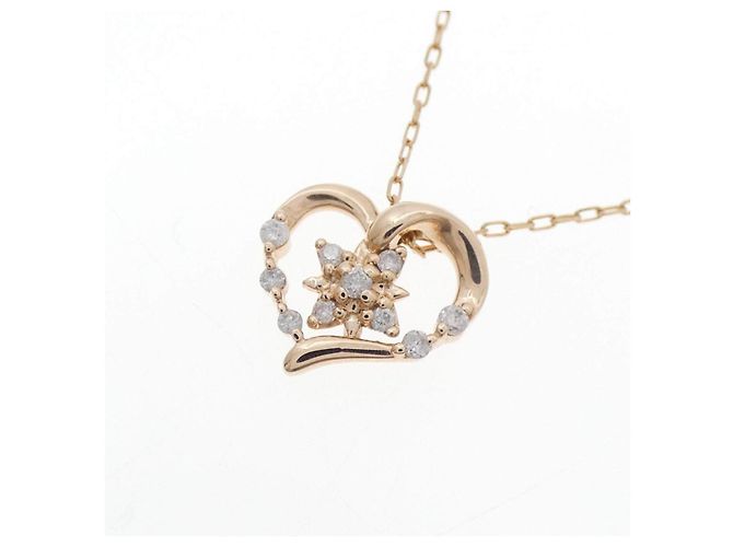 Autre Marque Collana 4℃ K10 Pink Gold Diamante Rosa - vista 3
