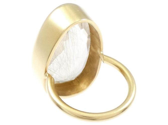 Autre Marque Anello MARIHA in oro giallo 750 e quarzo D'oro - vista 3