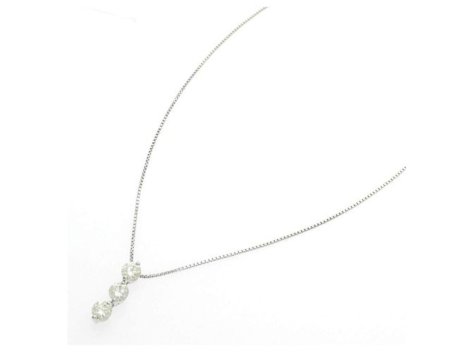 Autre Marque Collana di diamanti PT900 PT850 Argento - vista 2