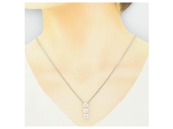 Autre Marque Collana di diamanti PT900 PT850 Argento - vista 6