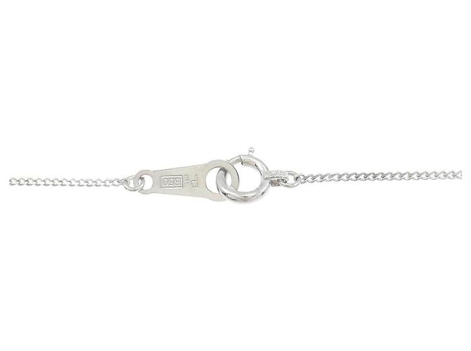 Autre Marque Platinum Ruby Diamond Necklace Red - view 5