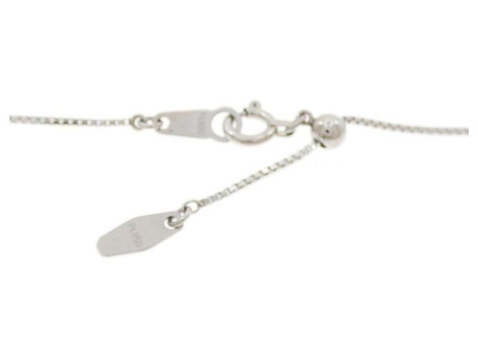 Autre Marque Collar Pt900 Pt850 Zafiro Diamante Azul - vista 5