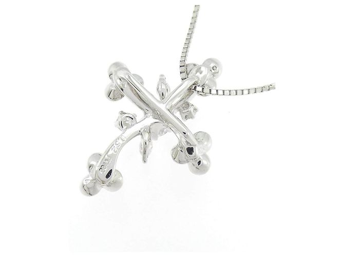 Autre Marque Colar de platina e diamantes Prata - vista 4
