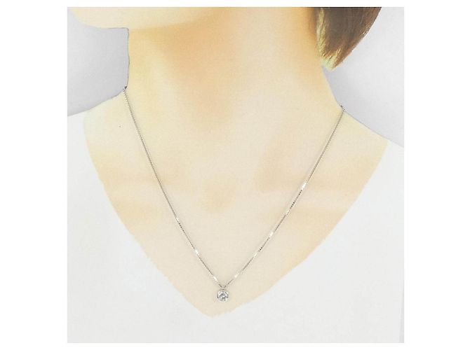 Autre Marque Collar de diamantes Pt900 Pt850 Plata - vista 6
