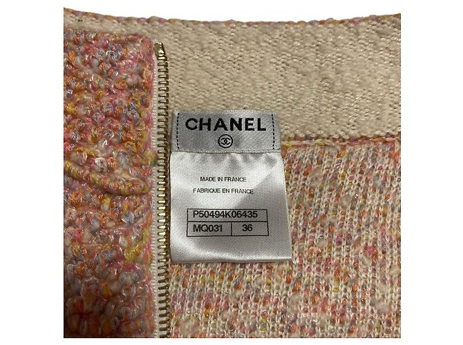 Gonna in tweed Chanel Rosa - vista 5