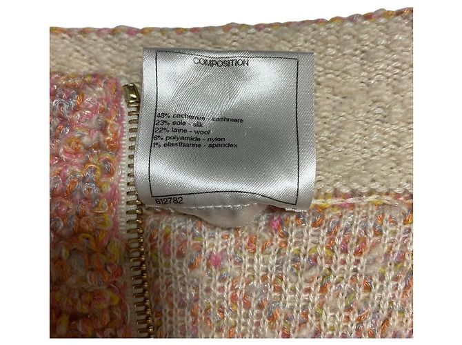 Gonna in tweed Chanel Rosa - vista 6